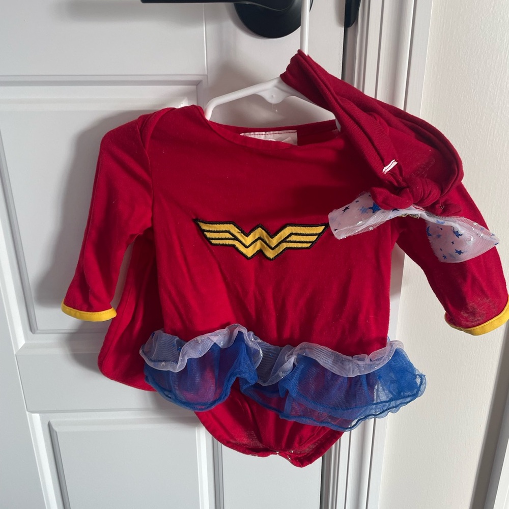 Wonder Woman 6-12 month  Costume - Red and Blue
